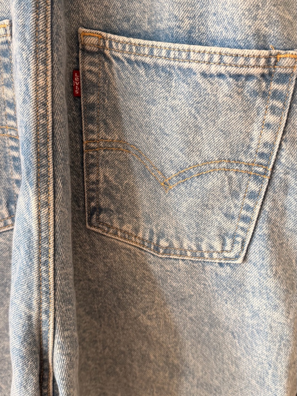 Levi's Denim Shortalls With Patch size Small  nwt from FreePeople website cute! - Picture 8 of 13